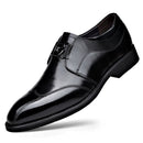 Men's Embroidered Leather Slip-ons