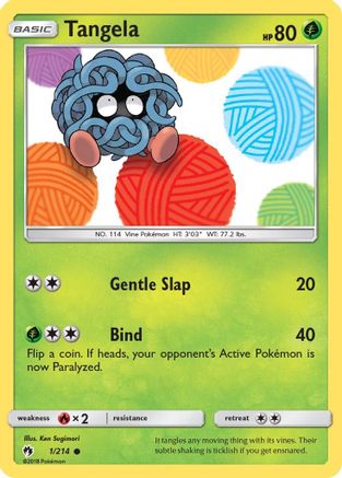 Tangela 001/214 - SM  Lost Thunder Reverse Holofoil