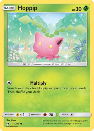 Hoppip 011/214 - SM  Lost Thunder Reverse Holofoil