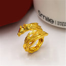 Dragon and phoenix lovers ring