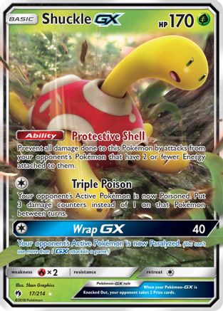 Shuckle GX 017/214 - SM  Lost Thunder Holofoil