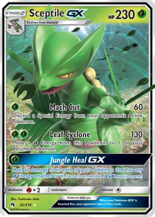 Sceptile GX 022/214 - SM  Lost Thunder Holofoil