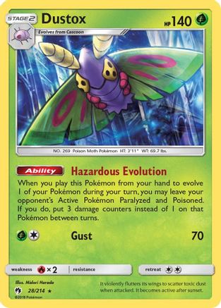Dustox 028/214 - SM  Lost Thunder