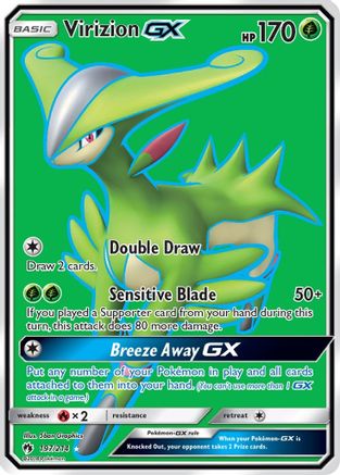 Virizion GX (Full Art) 197/214 - SM  Lost Thunder Holofoil