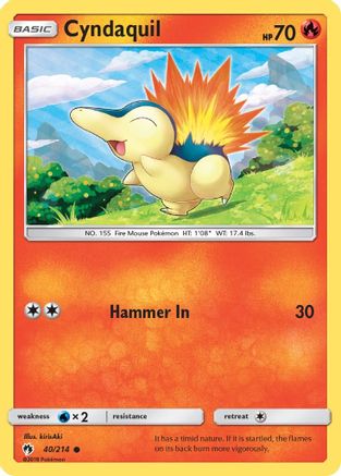Cyndaquil 040/214 - SM  Lost Thunder