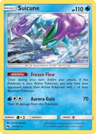 Suicune 059/214 - SM  Lost Thunder Holofoil