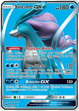 Suicune GX (Full Art) 200/214 - SM  Lost Thunder Holofoil