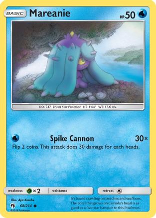 Mareanie 068/214 - SM  Lost Thunder Reverse Holofoil