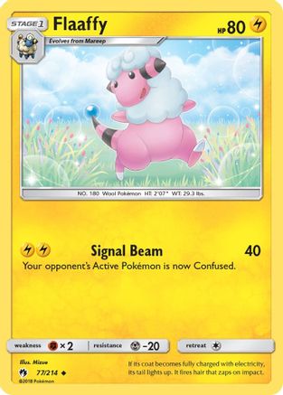 Flaaffy 077/214 - SM  Lost Thunder Reverse Holofoil