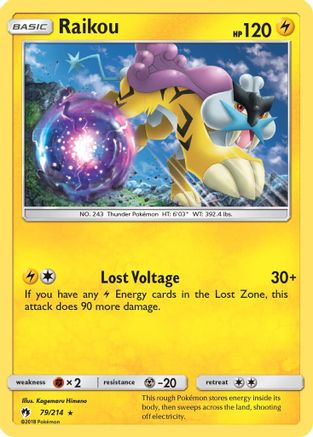 Raikou 079/214 - SM  Lost Thunder