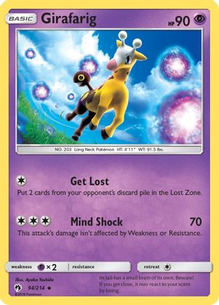 Girafarig 094/214 - SM  Lost Thunder Reverse Holofoil