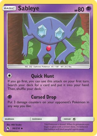 Sableye 096/214 - SM  Lost Thunder