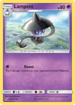 Lampent 102/214 - SM  Lost Thunder