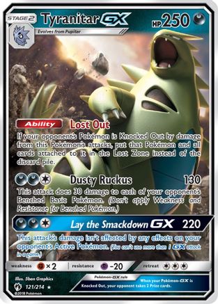 Tyranitar GX 121/214 - SM  Lost Thunder Holofoil