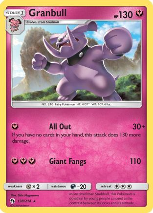 Granbull 138/214 - SM  Lost Thunder