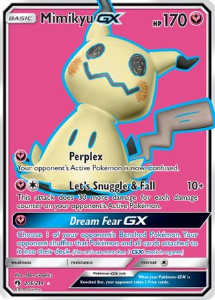 Mimikyu GX (Full Art) 206/214 - SM  Lost Thunder Holofoil