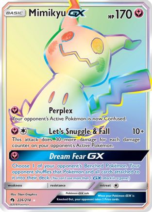 Mimikyu GX (Secret) 226/214 - SM  Lost Thunder Holofoil