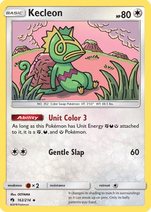 Kecleon 162/214 - SM  Lost Thunder Reverse Holofoil
