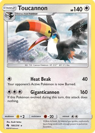 Toucannon 166/214 - SM  Lost Thunder