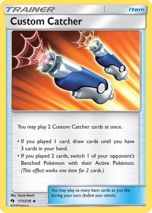 Custom Catcher 171/214 - SM  Lost Thunder Reverse Holofoil