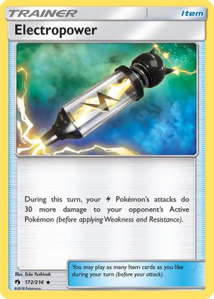 Electropower 172/214 - SM  Lost Thunder Reverse Holofoil