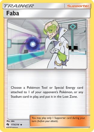 Faba 173/214 - SM  Lost Thunder Reverse Holofoil