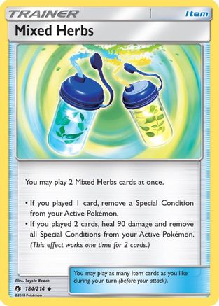 Mixed Herbs 184/214 - SM  Lost Thunder Reverse Holofoil