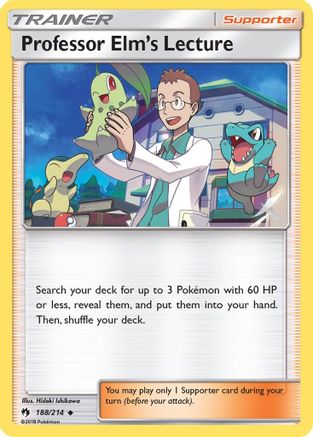 Professor Elm's Lecture 188/214 - SM  Lost Thunder Reverse Holofoil
