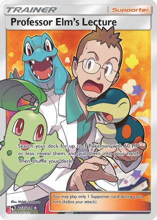 Professor Elm's Lecture (Full Art) 213/214 - SM  Lost Thunder Holofoil