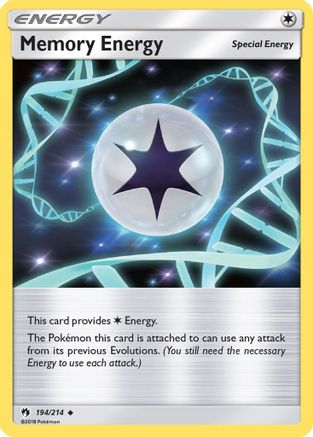 Memory Energy 194/214 - SM  Lost Thunder Reverse Holofoil