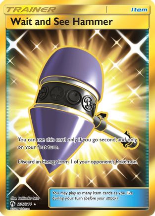 Wait and See Hammer (Secret) 236/214 - SM  Lost Thunder Holofoil
