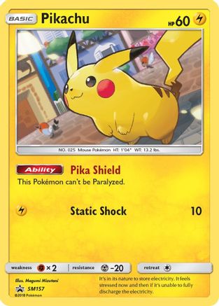 Pikachu SM157/248 - SM Promos Holofoil