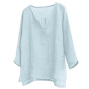Chinese Style V-neck Men's Long-sleeved Shirt