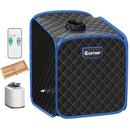 2L Portable Folding Steam Sauna Spa-Black
