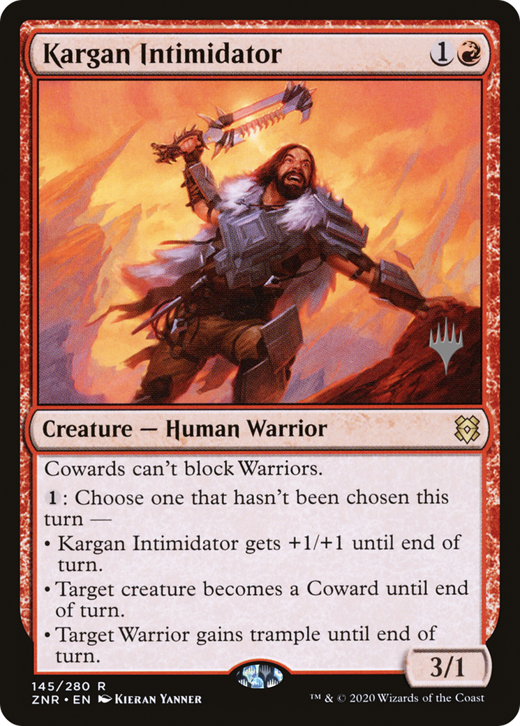 Kargan Intimidator (PPZNR-145P) - Zendikar Rising Promos Foil