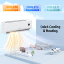 18000 BTU 18.1 SEER2 208/230V Mini Split Air Conditioner Works with Alexa