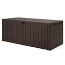 180 Gal Outdoor Deck Box All-Weather Lockable Storage Bin with Lid and Handles