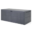180 Gal Outdoor Deck Box All-Weather Lockable Storage Bin with Lid and Handles
