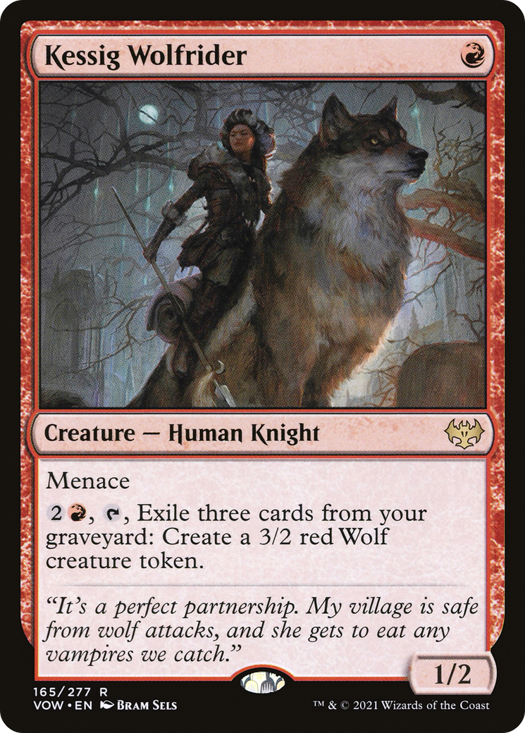Kessig Wolfrider (VOW-165) - Innistrad: Crimson Vow Foil