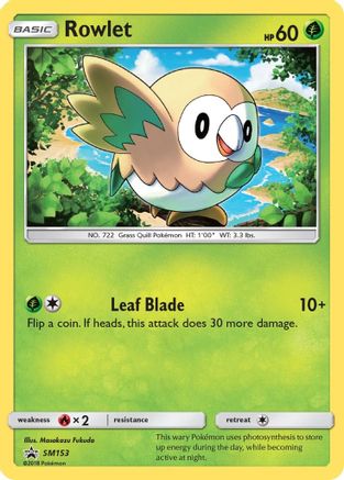 Rowlet SM153/248 - SM Promos Holofoil