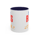 Best Boss Ever Accent Coffee Mug - Perfect Gift for Boss's Day, Office Decor, Motivational Drinkware, Fun Coffee Cup