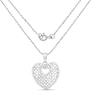 0.52 Carat Genuine White Diamond .925 Sterling Silver Pendant