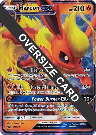 Flareon GX (SM Black Star Promo) SM171 - Jumbo Cards Holofoil