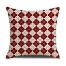 Christmas Linen Stripe Print Pillowcase