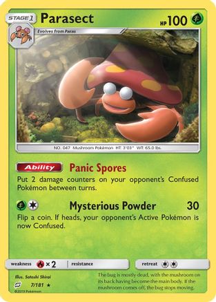 Parasect 007/181 - SM  Team Up Reverse Holofoil