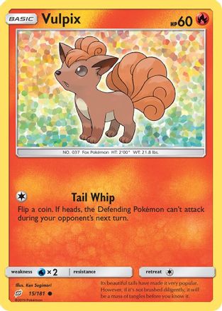 Vulpix 015/181 - SM  Team Up Reverse Holofoil