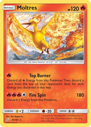Moltres 019/181 - SM  Team Up Reverse Holofoil