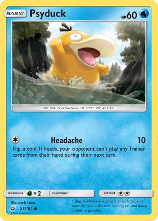 Psyduck 026/181 - SM  Team Up Reverse Holofoil
