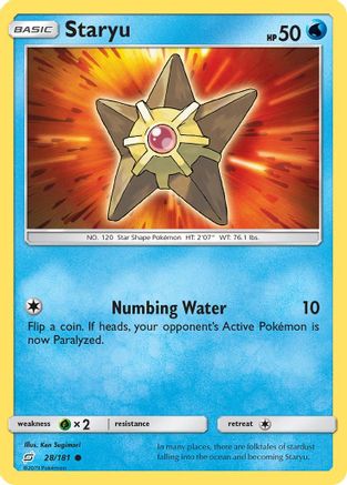 Staryu 028/181 - SM  Team Up Reverse Holofoil