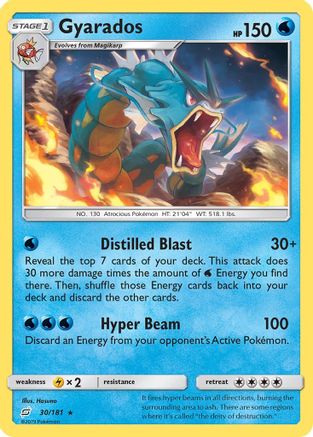Gyarados 030/181 - SM  Team Up Reverse Holofoil